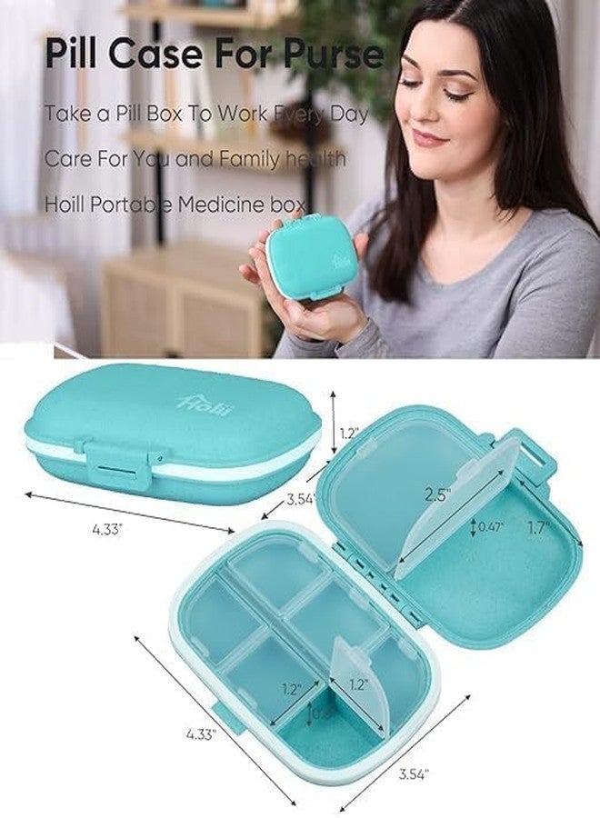 SHREE HANS CREATION Travel Pill Organizer 8 Compartments Portable Pill Box Daily Use Pill Case Medicine Storage Vitamin Pill Container/Case, Small Pill Box for Pocket Purse Portable Medicine Vitamin Supplements - Image 5